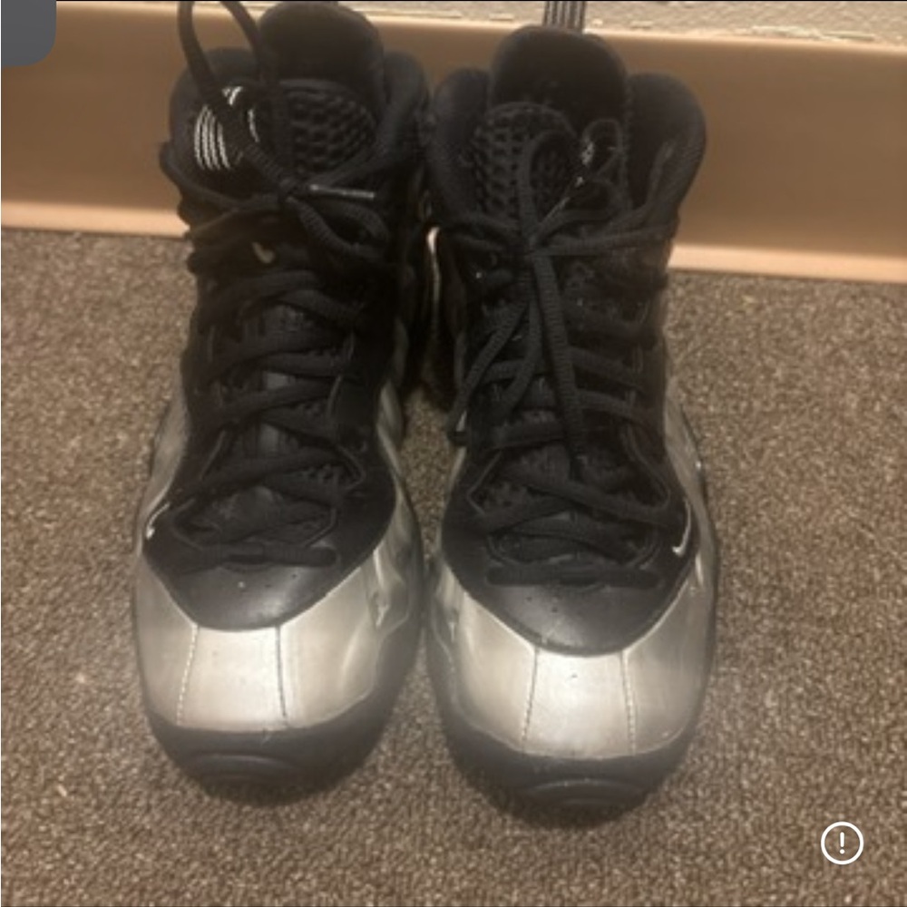 Nike Black and Silver Sneakers